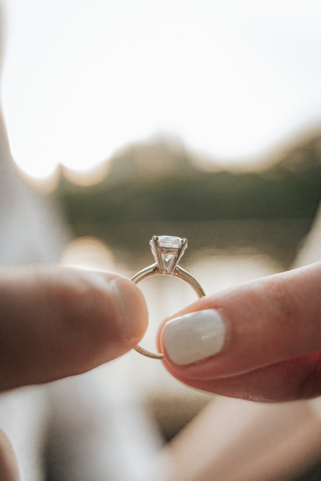 The ring, held in the last of the light